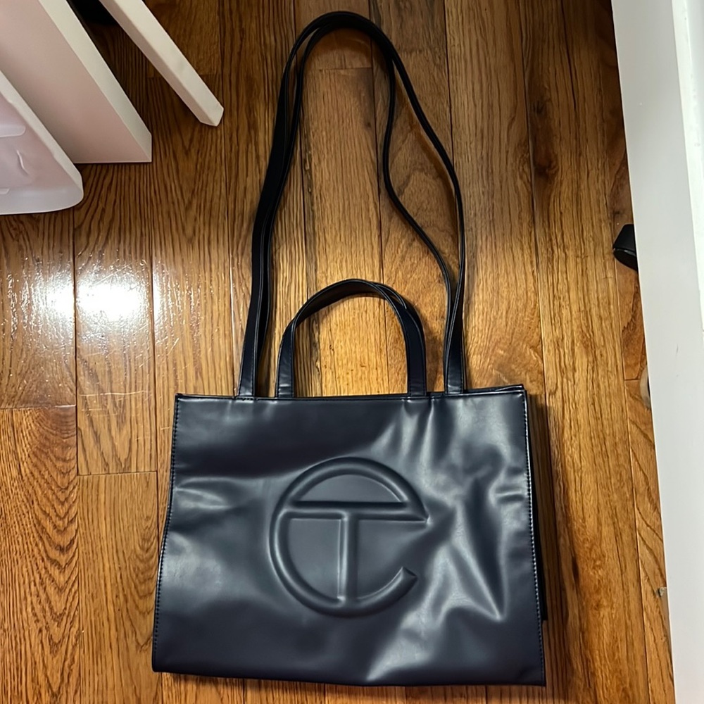 Medium Navy Blue Telfar Bag